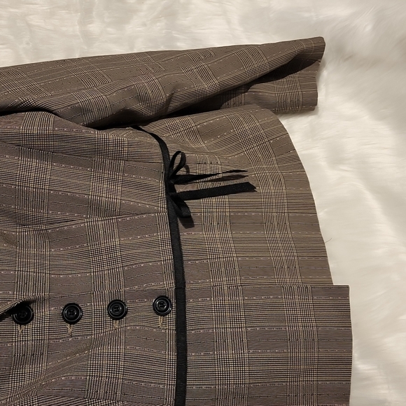 Giorgio Sant' Angelo blazer 4 buttons cute ribbon accent around the waist Sz 12 - Picture 6 of 9